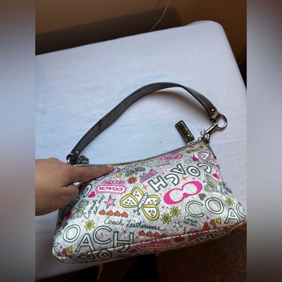 Rare Coach Multicolor Grafitti Mini Shoulder Bag - Picture 4 of 8